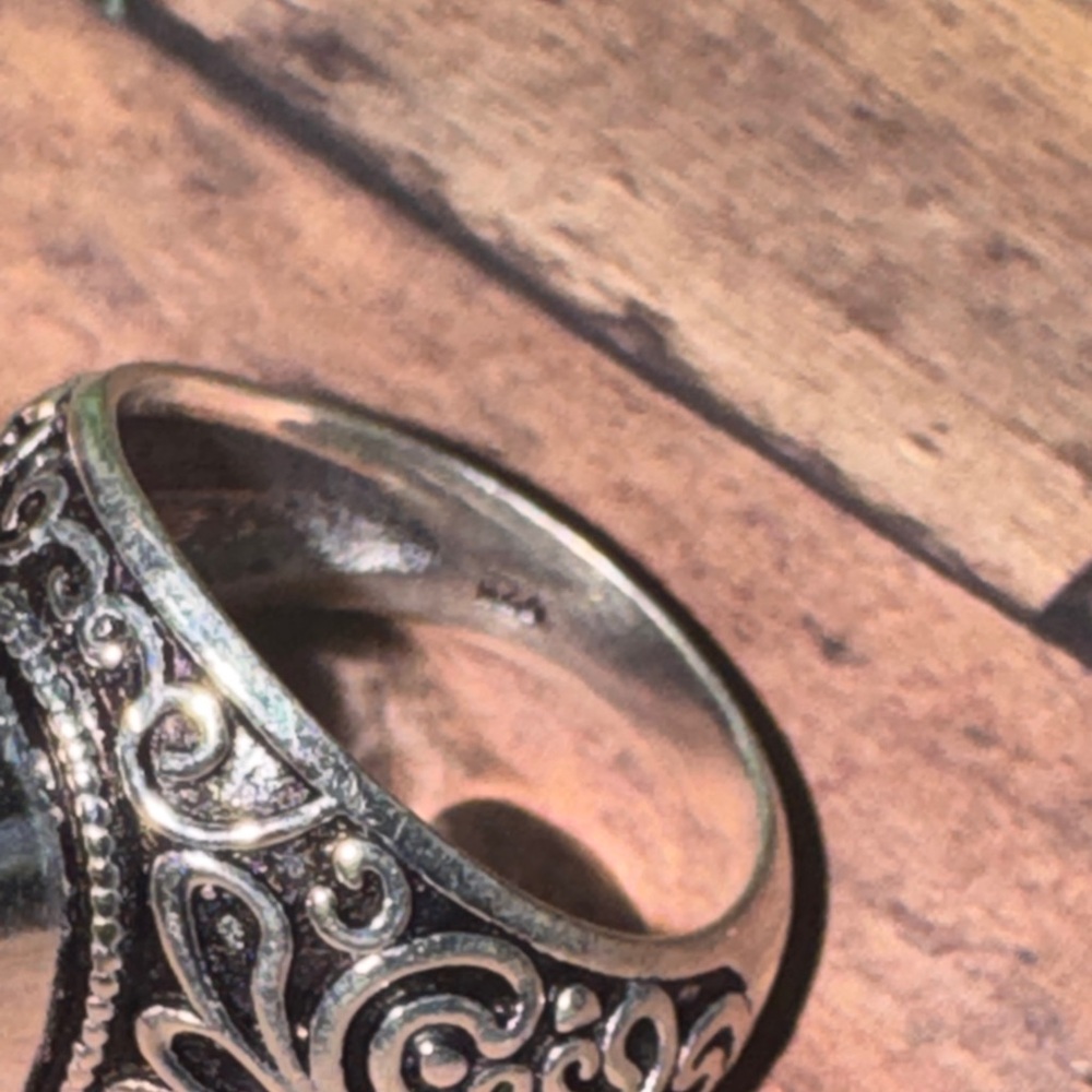 Silver Tiger Eye Ring - image 6